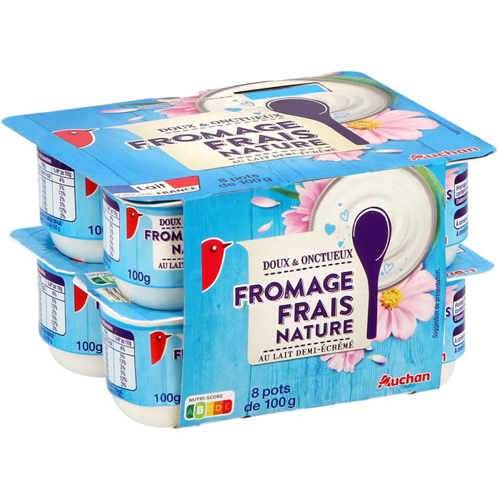 AUCHAN Fromage blanc  3.7% M.G