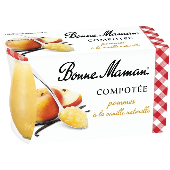 BONNE MAMAN Compotée de pomme à la vanille naturelle