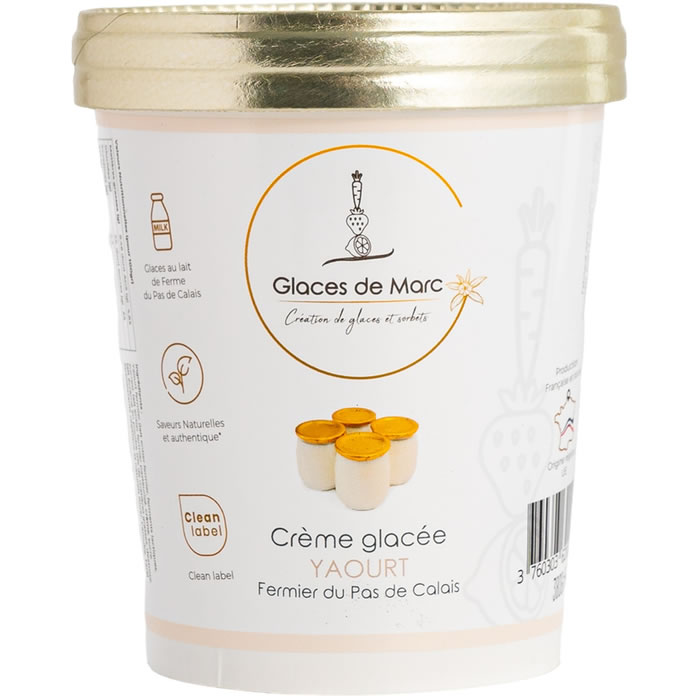 GLACES DE MARC Crème glacée au yaourt fermier