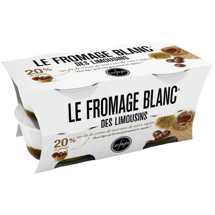 LAITERIE LES FAYES Fromage blanc sur lit de crème de marrons 7.9% M.G