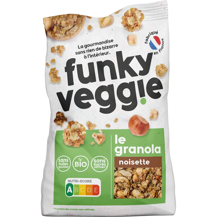 FUNKY VEGGIE Le Granola Mélanges de graines, avoines et noisettes bio