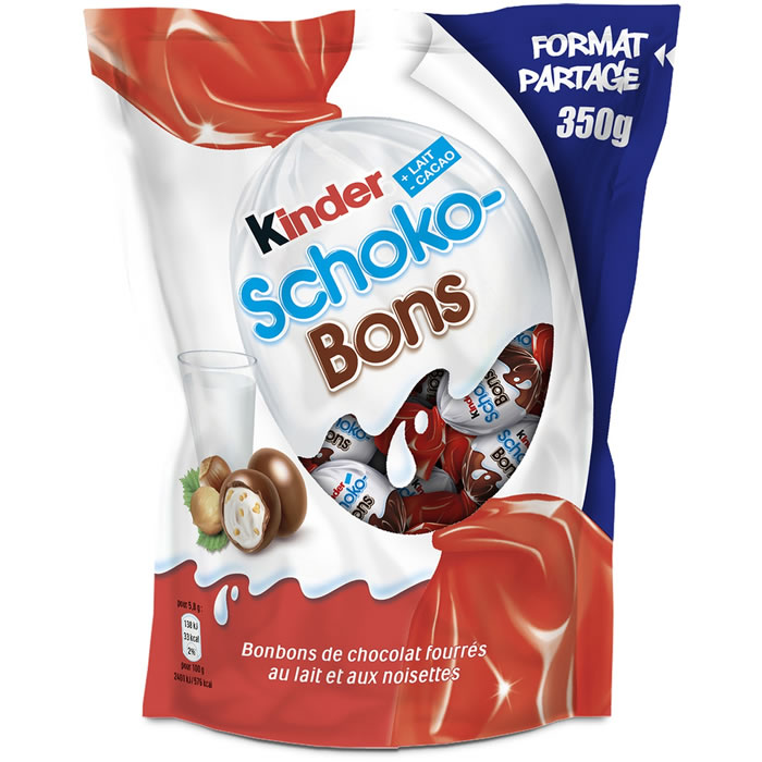 KINDER Schokobons Bonbons au chocolat et noisettes