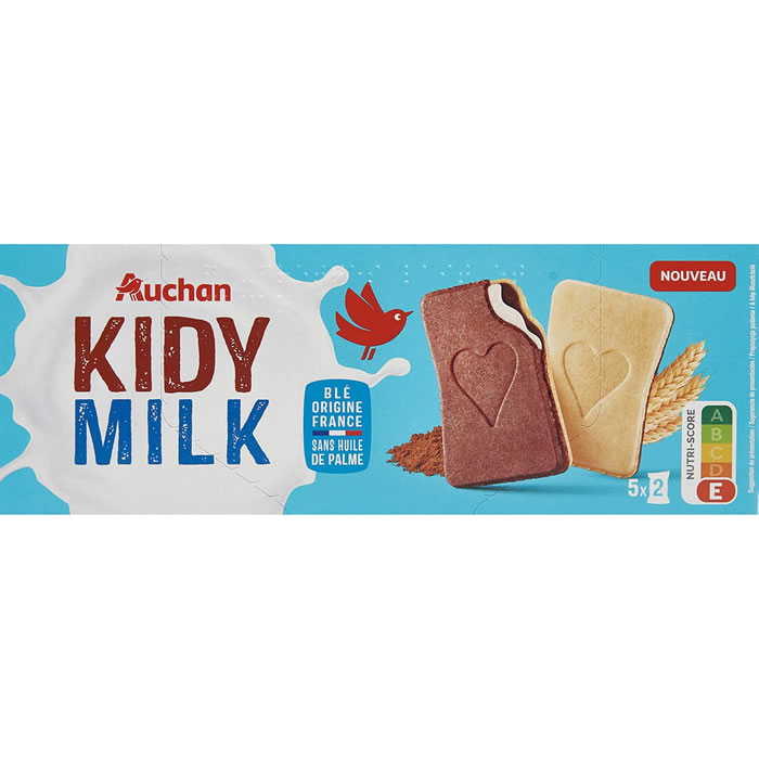 AUCHAN Kidy Milk Gaufrettes croustillantes