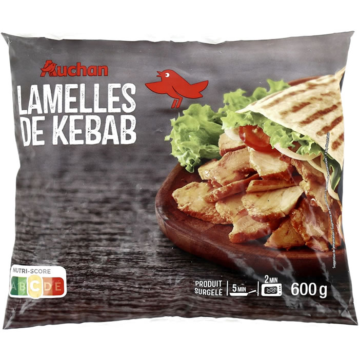 AUCHAN Lamelles de kebab