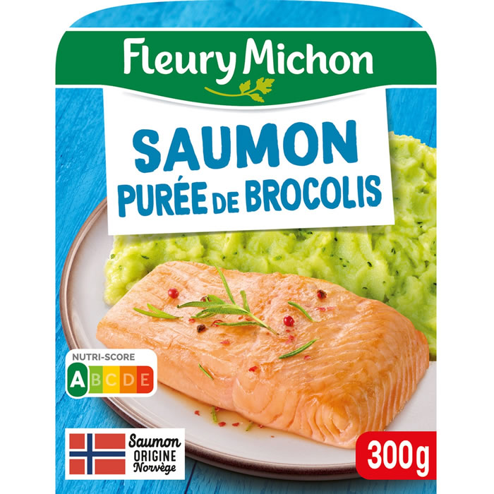 FLEURY MICHON Filet de saumon et sa purée aux brocolis