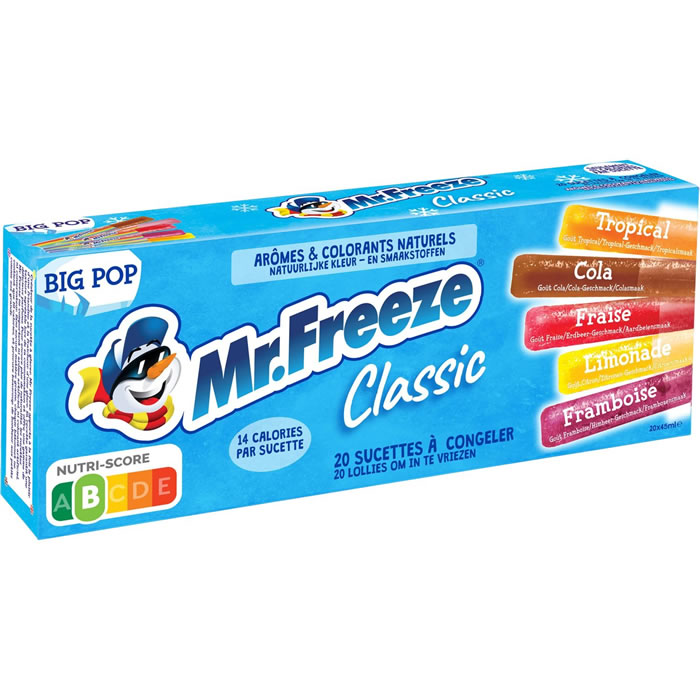 MR.FREEZE Classic Panachés de glaces à l'eau aromatisées à congeler
