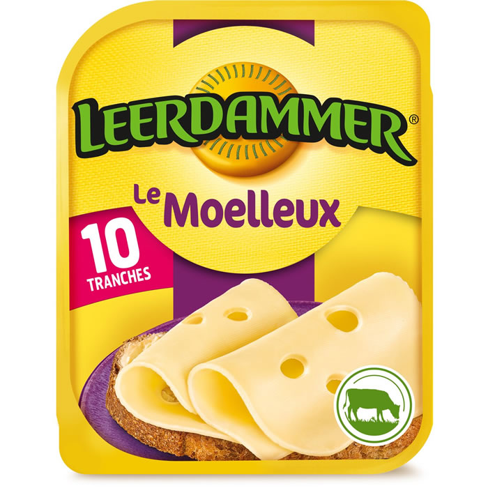 LEERDAMMER Le Moelleux Fromage en tranches nature