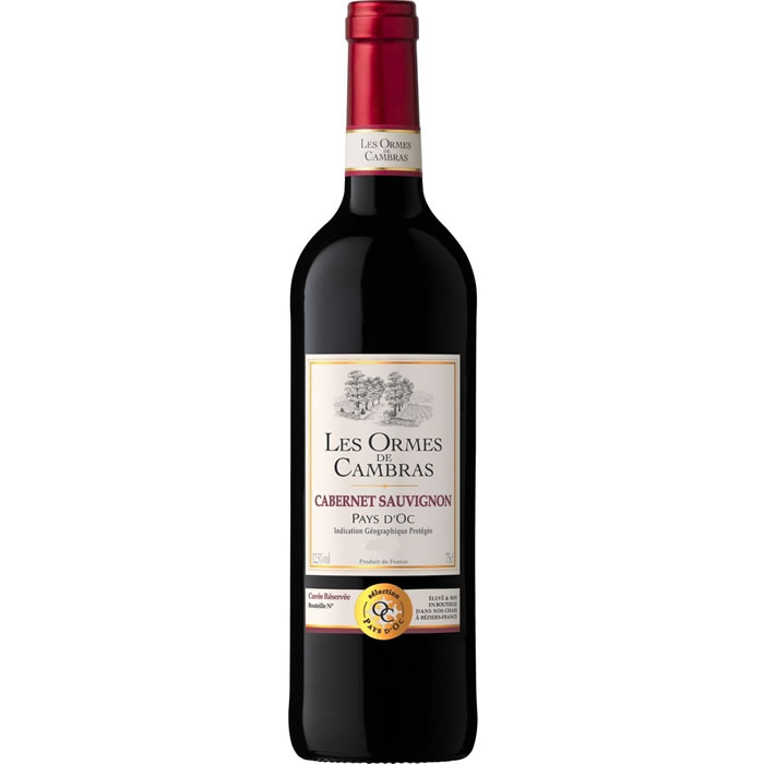 PAYS D'OC Les Ormes de Cambras Vin rouge IGP