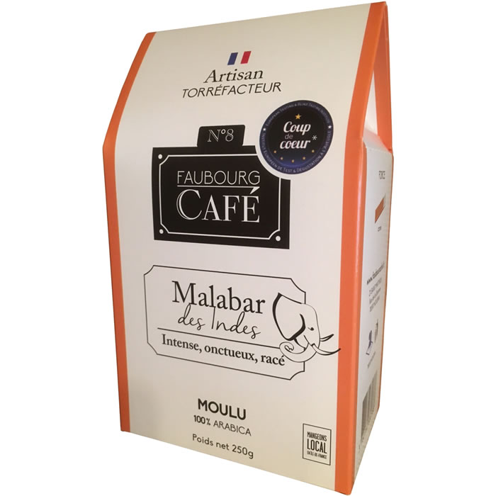 FAUBOURG CAFE Malabar des Indes Café moulu pur arabica