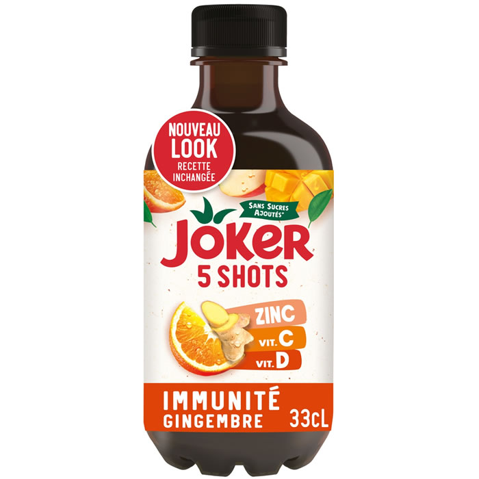 JOKER Shots Immunité Mélange de jus de fruits et gingembre