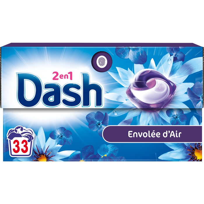 DASH Lessive capsules 2 en 1 envolée d'air