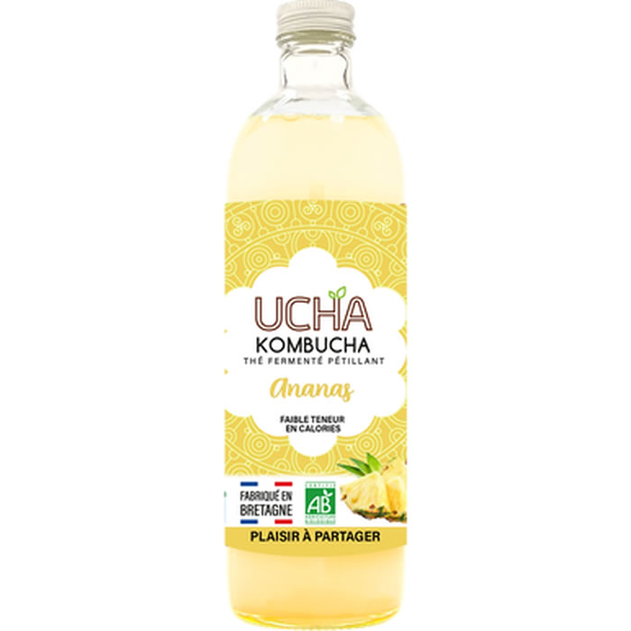 UCHA Kombucha pétillant à l'ananas bio