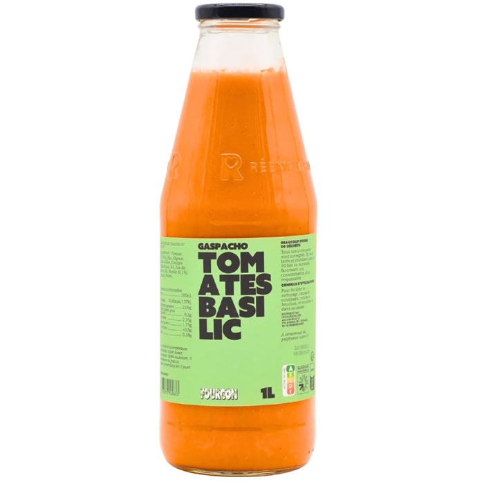LE FOURGON Gaspacho de tomate et basilic