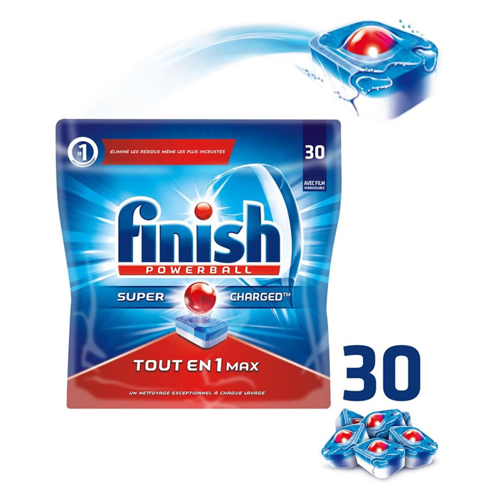 FINISH Tout-En-1 Tablettes lave-vaisselle