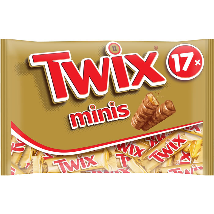 TWIX Minis Barres chocolatées au biscuit et caramel