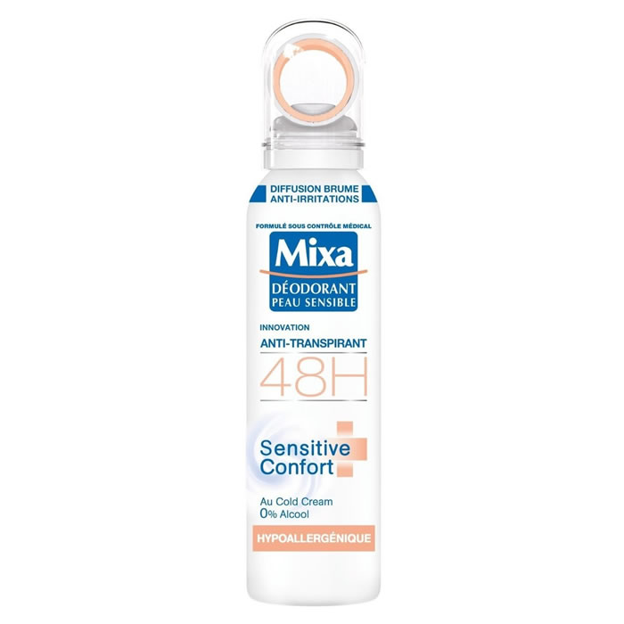 MIXA Déodorant spray hypoallergénique anti-transpirant 48h