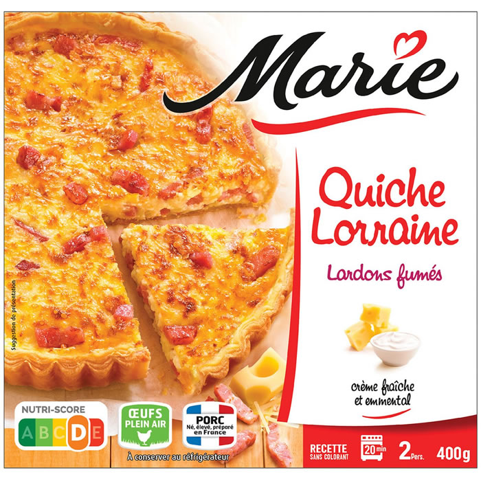 MARIE Quiche Lorraine à la crème fraîche