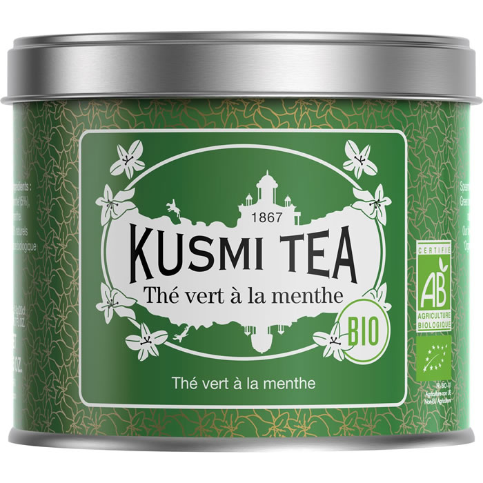 KUSMI TEA Thé vert à la menthe bio