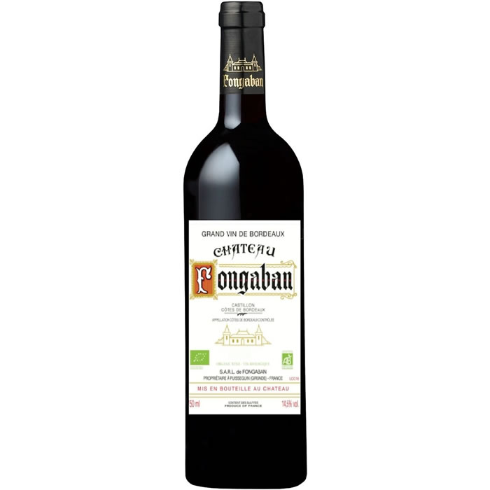 CÔTES DE CASTILLON - AOP Château Fongaban Vin rouge bio