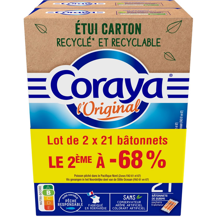 Coreaya CORAYA : L'Original - Bâtonnets de surimi