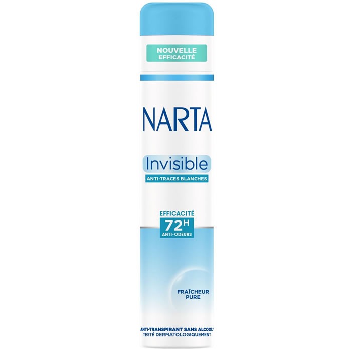NARTA Invisible Déodorant spray anti-traces 72h