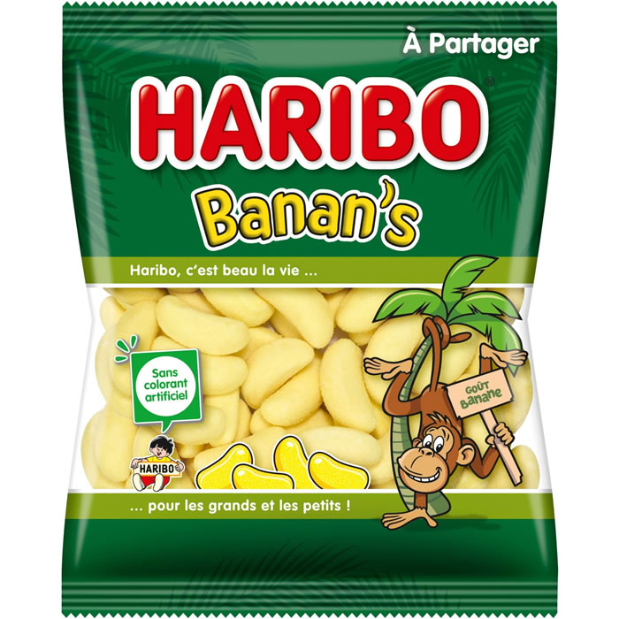 HARIBO Banan's Bonbons gélifiés à la banane