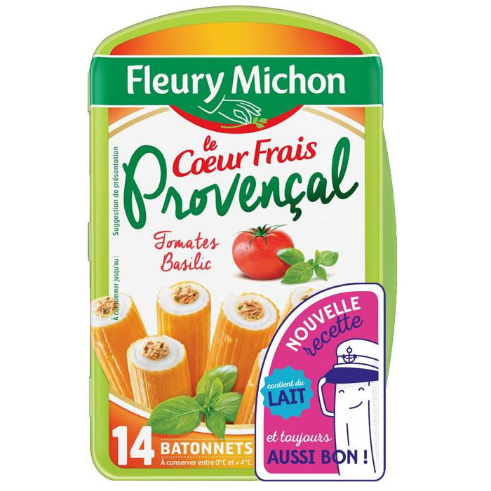 FLEURY MICHON Bâtonnets de poisson coeur provençal