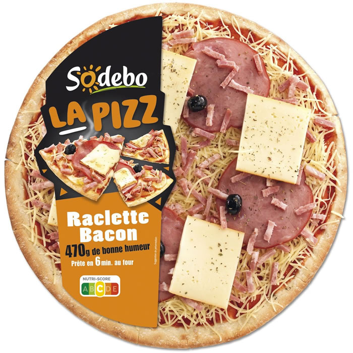 SODEBO La Pizz Pizza raclette et bacon