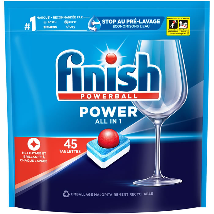 FINISH Powerball Tablettes lave-vaisselle tout en 1 max