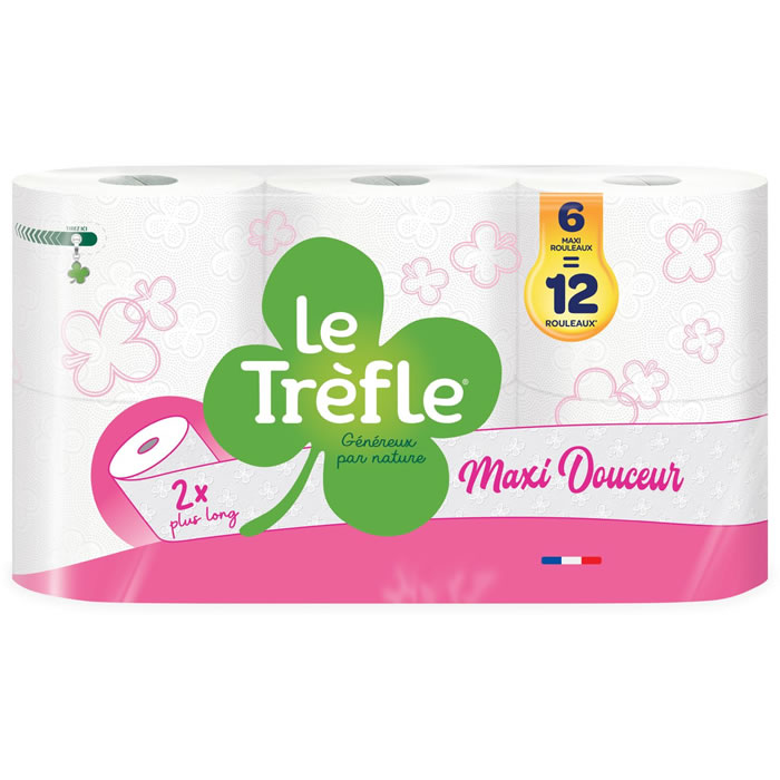 LE TREFLE Papier toilette 2 épaisseurs