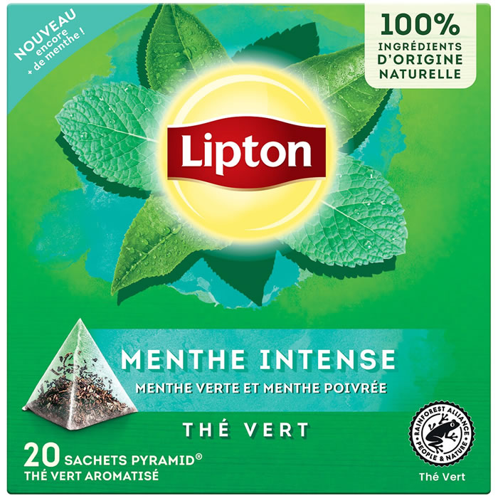LIPTON Thé vert à la menthe intense