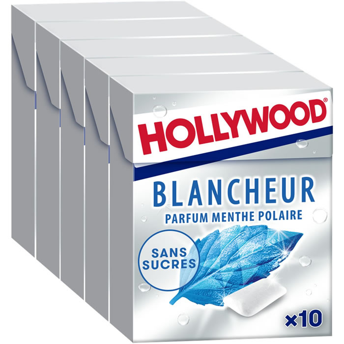 HOLLYWOOD Blancheur Chewing-gum à la menthe polaire
