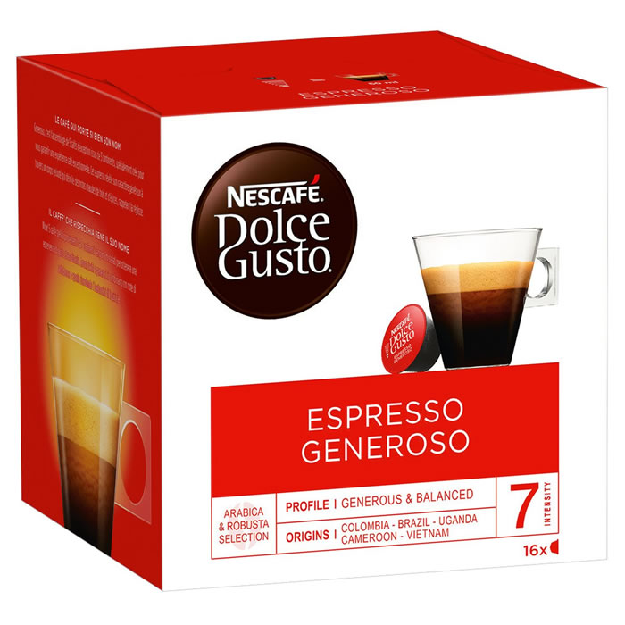 NESCAFE Dolce Gusto Capsules de café arabica espresso generoso N°7