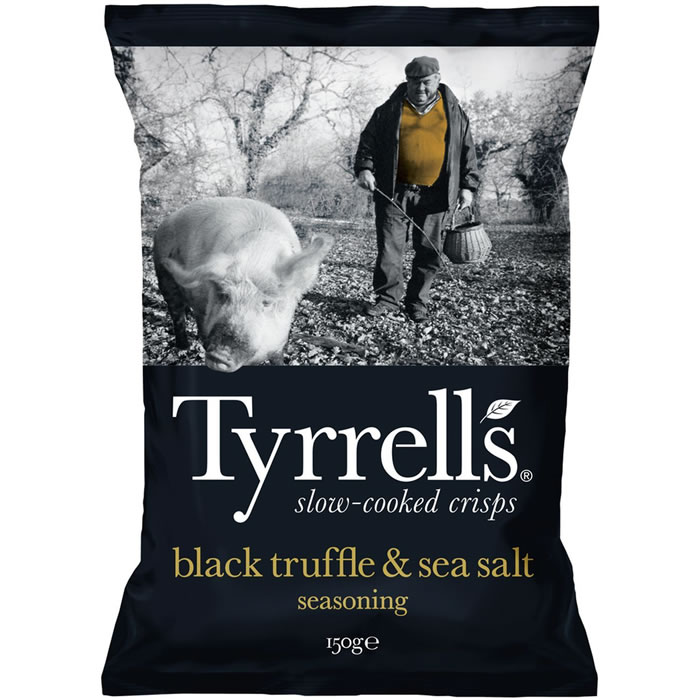 TYRRELLS Chips saveur truffe noir