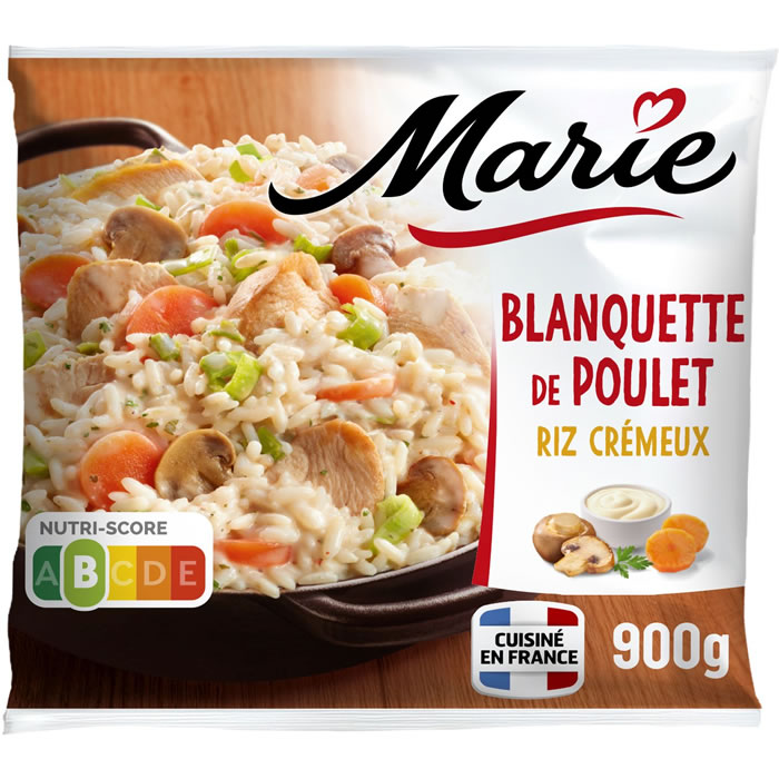 MARIE Blanquette de poulet et riz