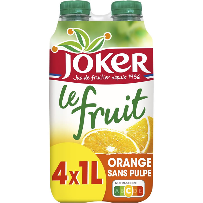 JOKER Le Fruit Jus d'orange sans pulpe