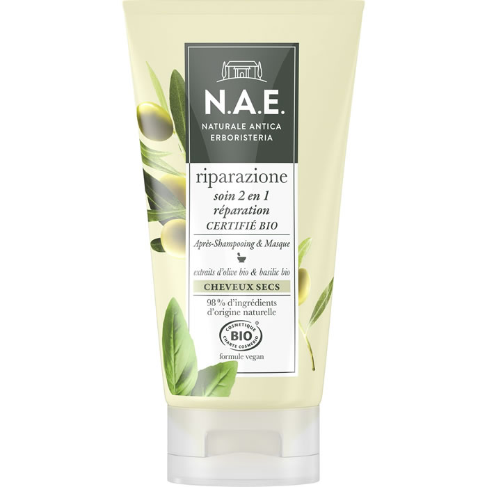N.A.E. Après-shampoing et masque bio à l'olive et basilic