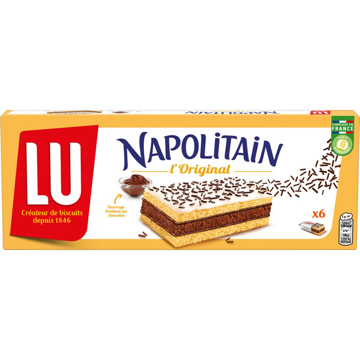 LU Napolitain Classic - Lot de 24 paquets de 2 gâteaux pocket 60 g -  Biscuits et Barres de Céréalesfavorable à acheter dans notre magasin