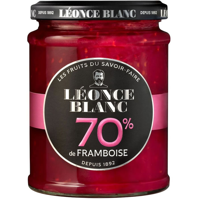 LEONCE BLANC Confiture de framboise allégée en sucres