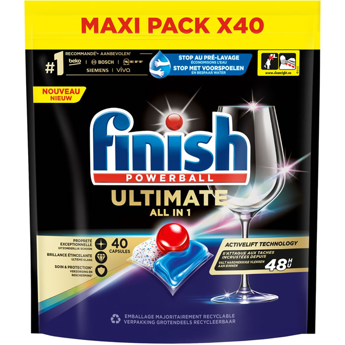 FINISH Powerball Ultimate Tablettes lave-vaisselle