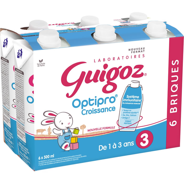 GUIGOZ Optipro Lait de croissance liquide 12/36 mois
