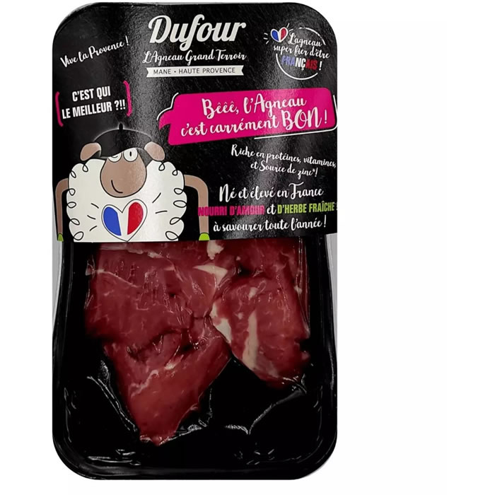 DUFOUR Cubes de gigot d'agneau sans os pour fondue