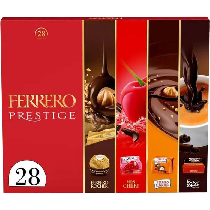 FERRERO Prestige Bouchées au chocolat fourrées à la cerise, noisette, café