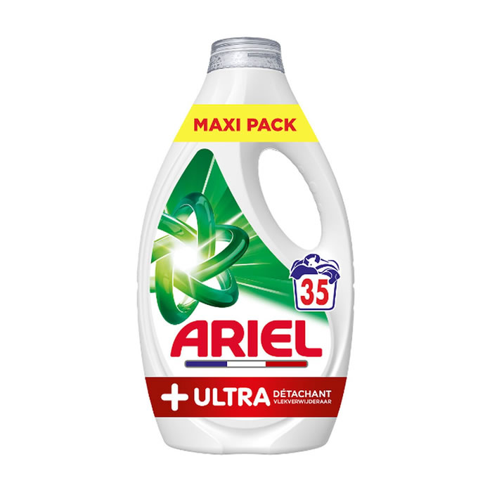 ARIEL + Ultra Lessive liquide action détachante