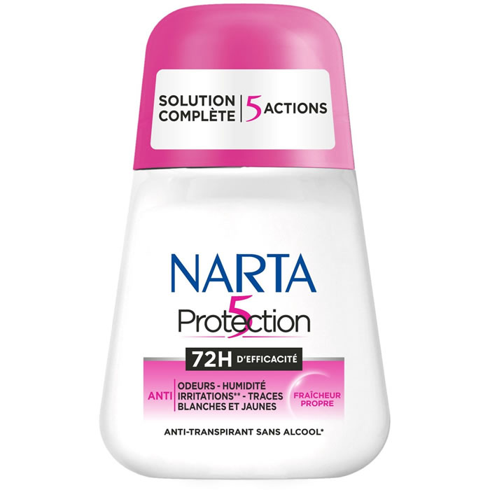 NARTA Protection 5 Déodorant bille anti-transpirant 72h