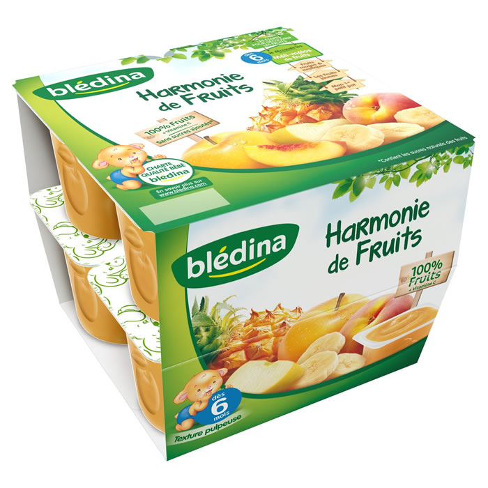 6 mois, Compotes multifruits BLEDINA Comparez vos produits alimentation bébé au meilleur prix