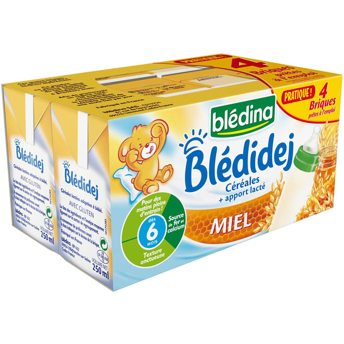 BLEDINA Blédidej Céréales lactées miel dès 6 mois