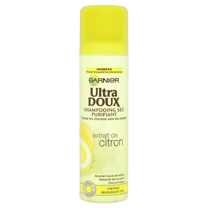 ULTRA DOUX Shampoing sec purifiant extrait de citron
