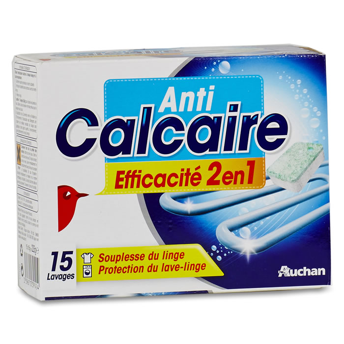 AUCHAN Anti-calcaire pastilles pour lave-linge