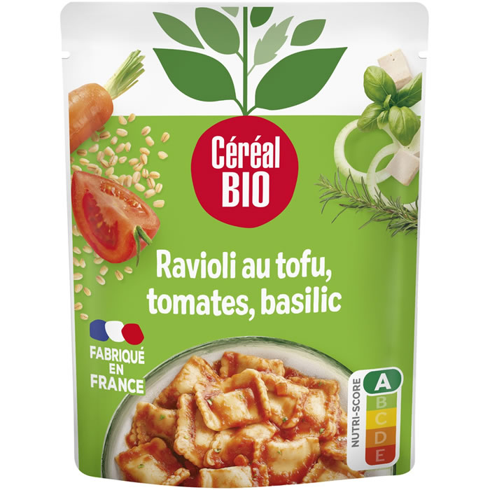 CEREAL BIO Ravioli végétarien tomates tofu et basilic bio